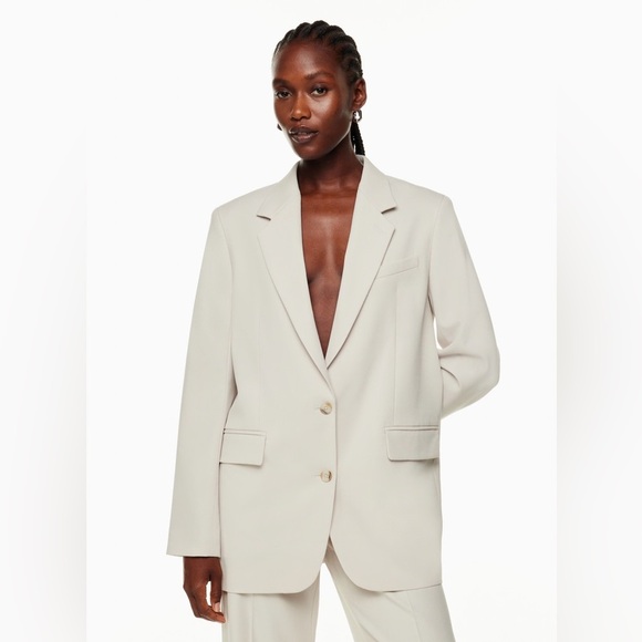Aritzia Babaton Agency Blazer Cream Color Size Large - Picture 1 of 11